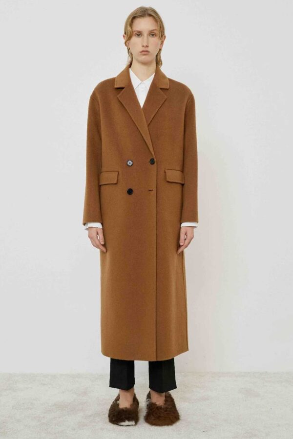 Cappotto doppiopetto midi di Meimeij