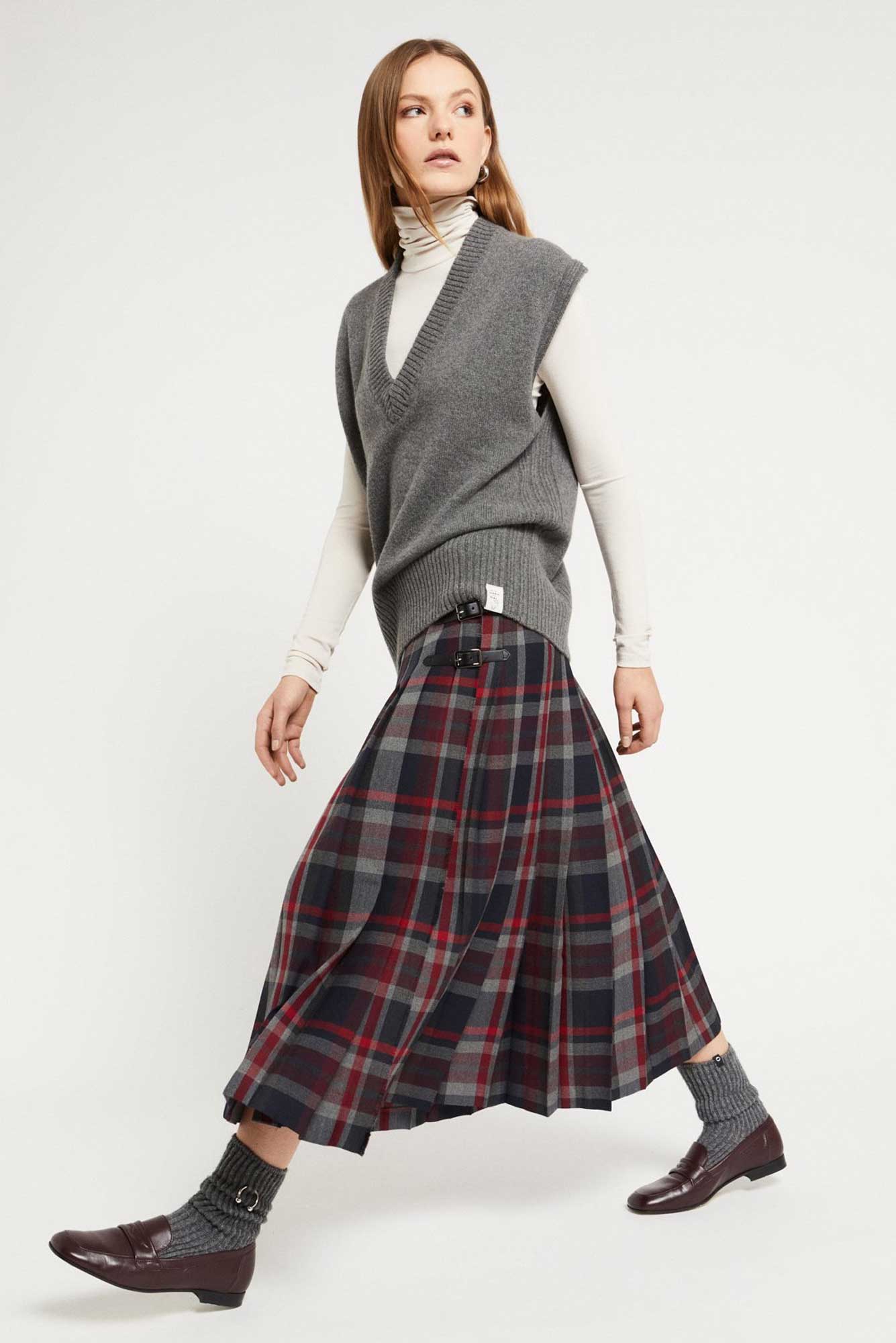 Gonna kilt lunga check Ottod’Ame - immagine 2