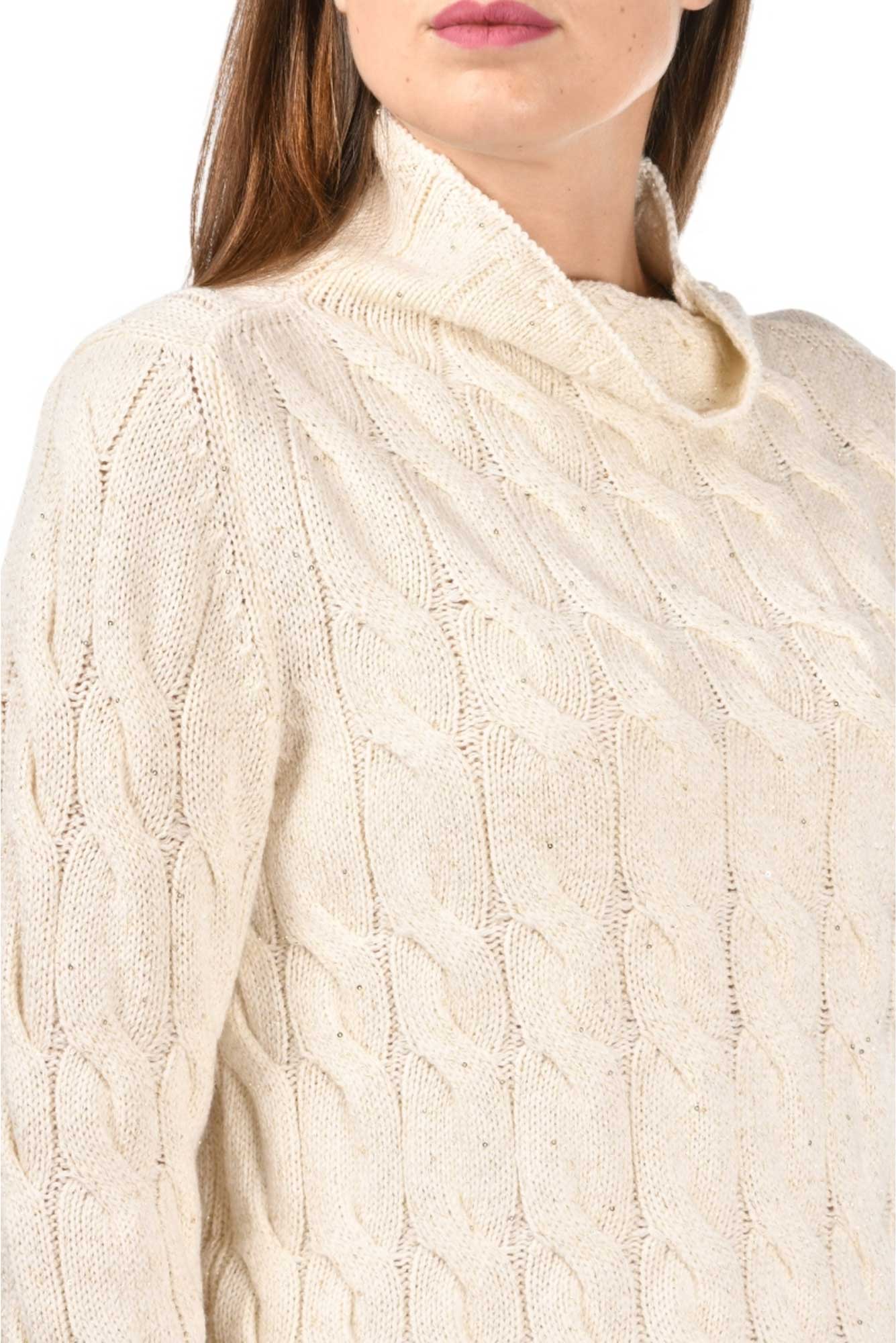 Maglia lupetto in misto cashmere di Gran Sasso - immagine 2