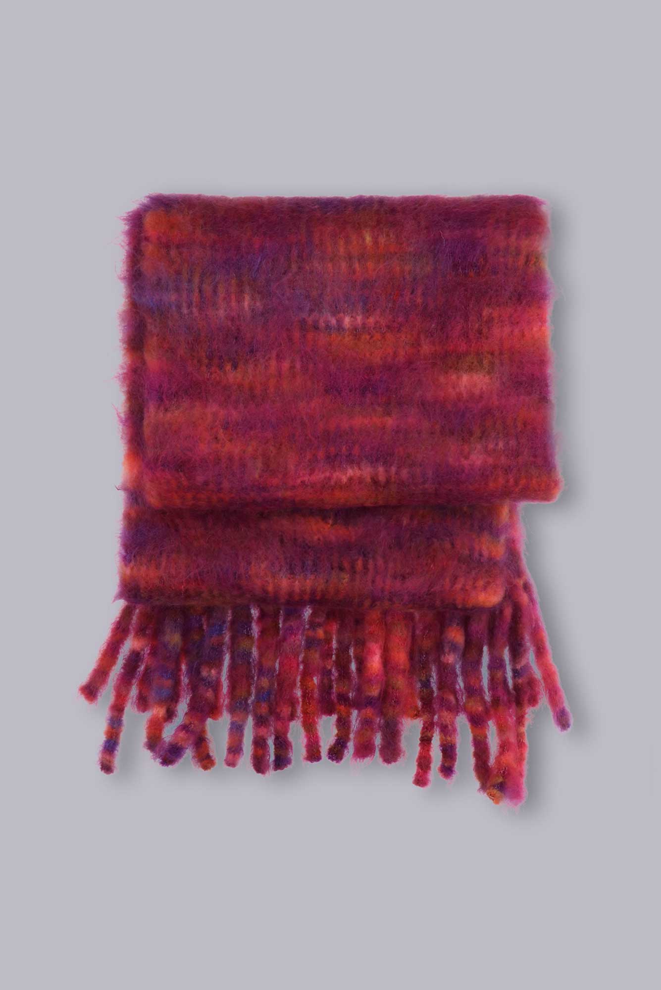 Sciarpa multicolor in lana e mohair di Roberto Collina - immagine 3