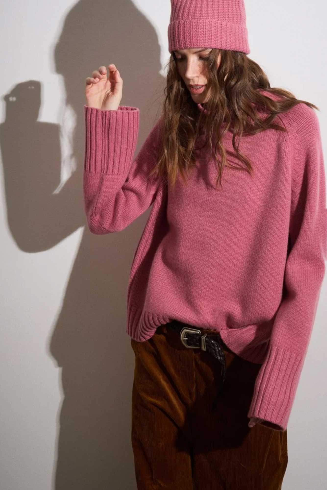 Dolcevita oversize in cashmere BE YOU - immagine 2