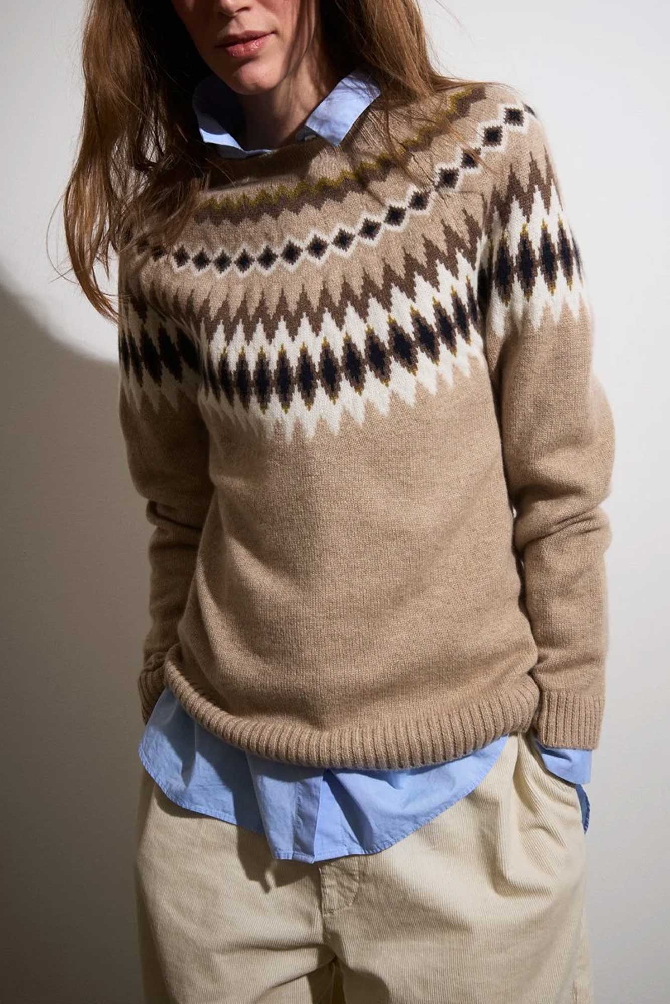 Maglione in cashmere jacquard BE YOU - immagine 2