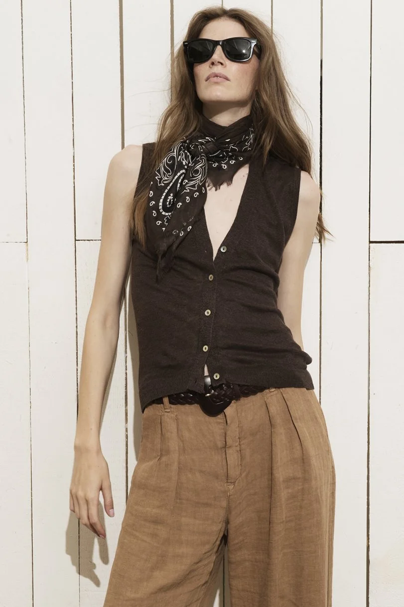 Gilet in lino e seta di Be You – Geraldine Alasio