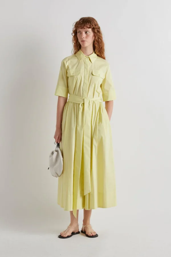 Abito lungo chemisier di Meimeij