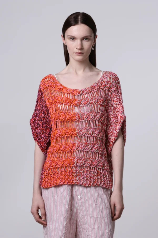 Top in puro cotone multicolor di Roberto Collina
