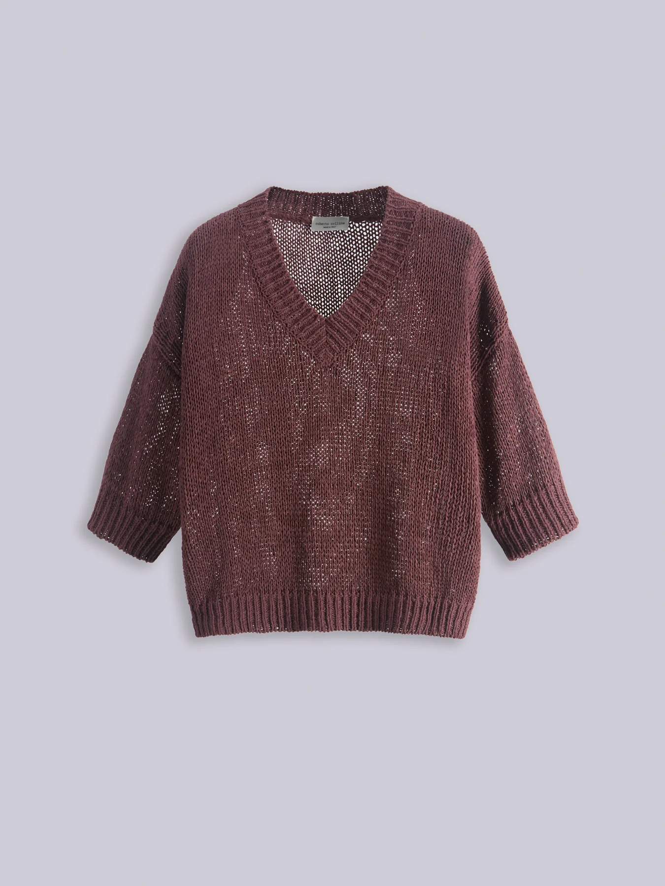 Maglia Boxy con Scollo a V | Roberto Collina - immagine 5