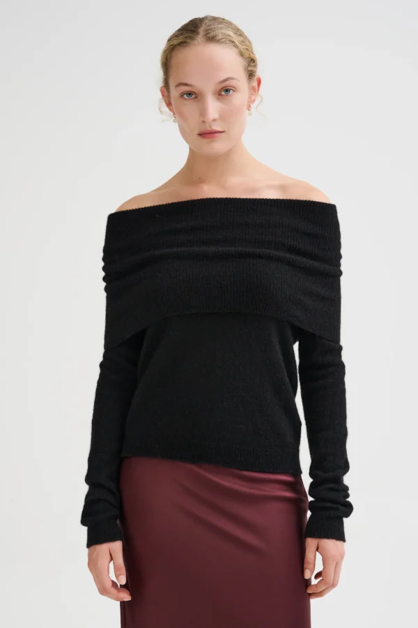 Maglia Off-shoulder in cashmere e seta | Roberto Collina