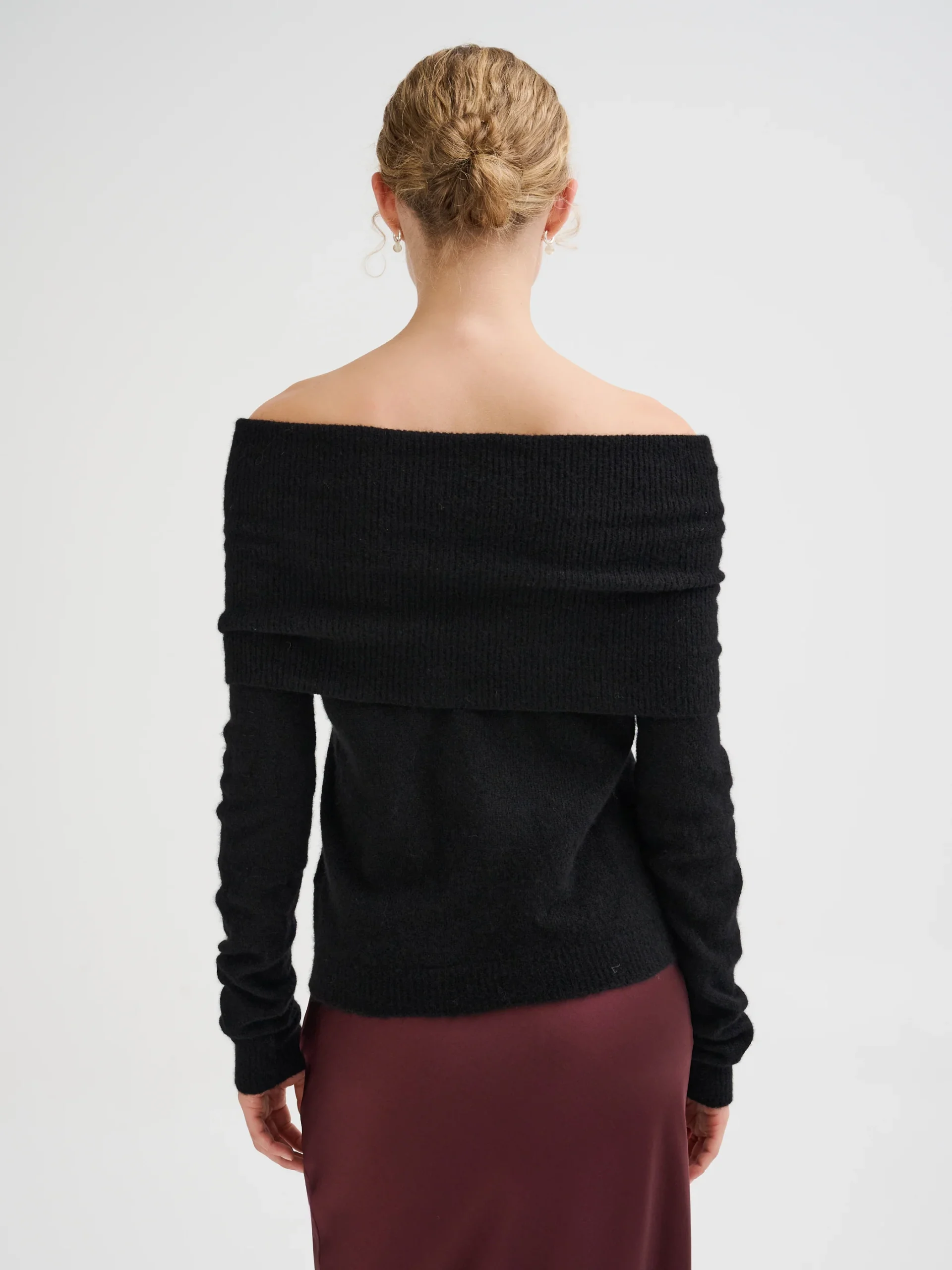 Maglia Off-shoulder in cashmere e seta | Roberto Collina - immagine 5