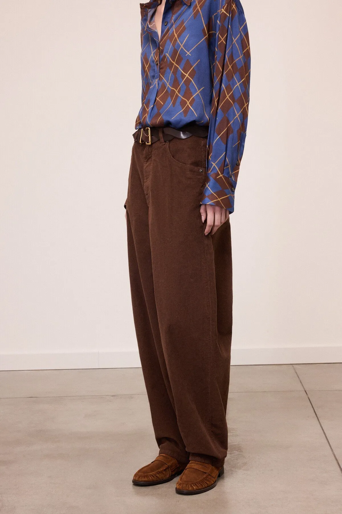 Pantalone balloon in velluto a costine | Ottod'Ame - immagine 2